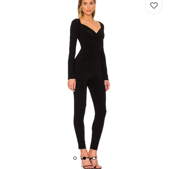 Norma Kamali sweetheart catsuit black long sleeve - Picture 2 of 10